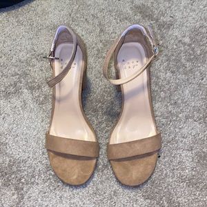 Nude Suede Heels